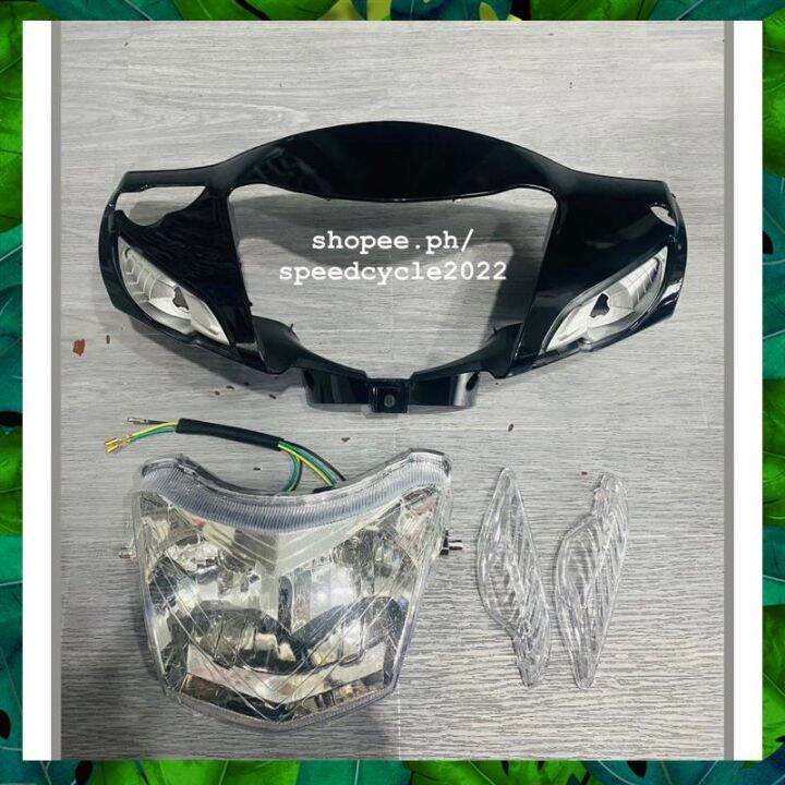 wave 100 front cowling with headlight free signal lense free switch