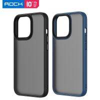 For iPhone 14 Pro Max ROCK Translucent Matte PC TPU Case Anti-knock Armor Shockproof Case For iPhone 13 Pro Max Funda Cover