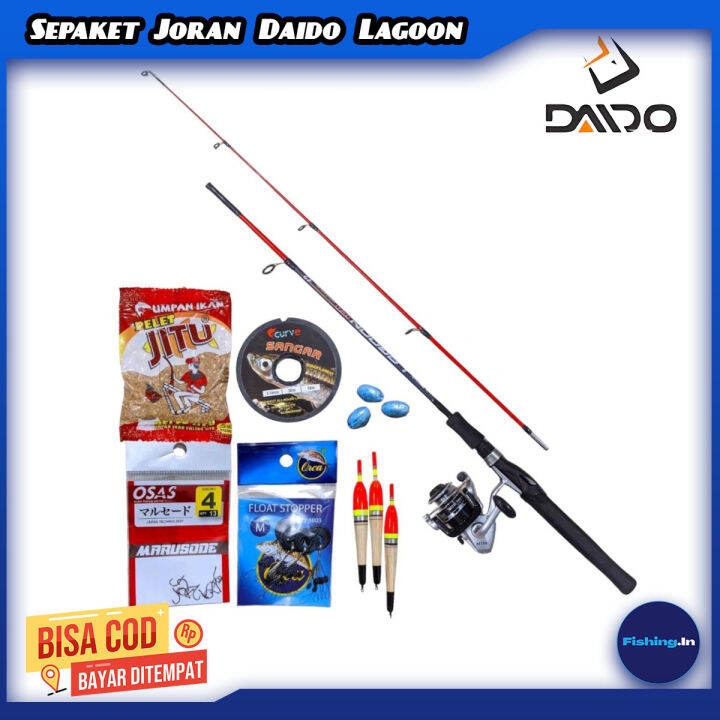 Set Lengkap Pancing Joran Daido 150cmdan Reel Komplit Gratis Senar Dan ...