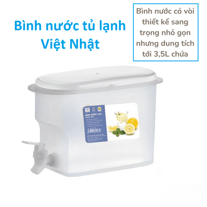 Mua Bình Nước 3.5L Có Vòi Để Tủ Lạnh Cao Cấp,Đựng Nước Trái Cây Tiện Lợi Đa  Năng | Tiki