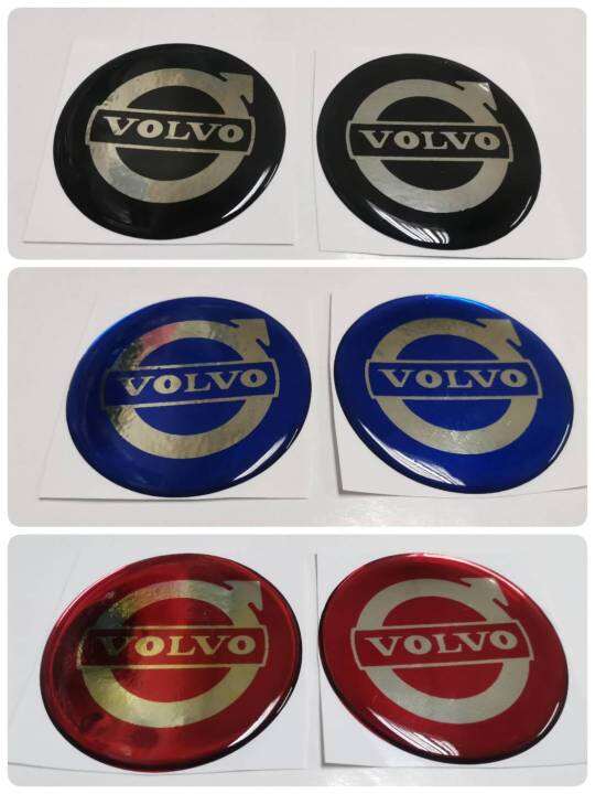 สติ๊กเกอร์-เทเรซิ่นนูนอย่างดี-logo-volvo-logo-sticker-แต่งรถ-ติดรถ-โลโก้-วอลโว่-ติดดุมล้อ-ดุมล้อ-กลม-ติดพวงมาลัย-สติกเกอร์-สติกเกอ