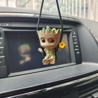 Cross border Cute Car Pendant Swing Smile Little Tree Groot Accessories Interior Decoration Pendant Pendant