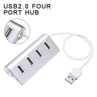 ค้นหา Pohks 1ชิ้นอลูมิเนียมทนทาน4พอร์ต USB ฮับ2.0 480Mbps อะแดปเตอร์สายแยก USB USB หลายตัวความเร็วสูงสำหรับแล็ปท็อปพีซี