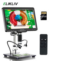 Elikliv กล้องจุลทรรศน์ดิจิตอล HDMI EDM501 10.1 "IPS,แว่นขยายเหรียญ1200X วิดีโอบัดกรีกล้องจุลทรรศน์พร้อมเซ็นเซอร์24MP ดูเหรียญทั้งเหรียญใช้ได้กับทีวี /Windows/mac