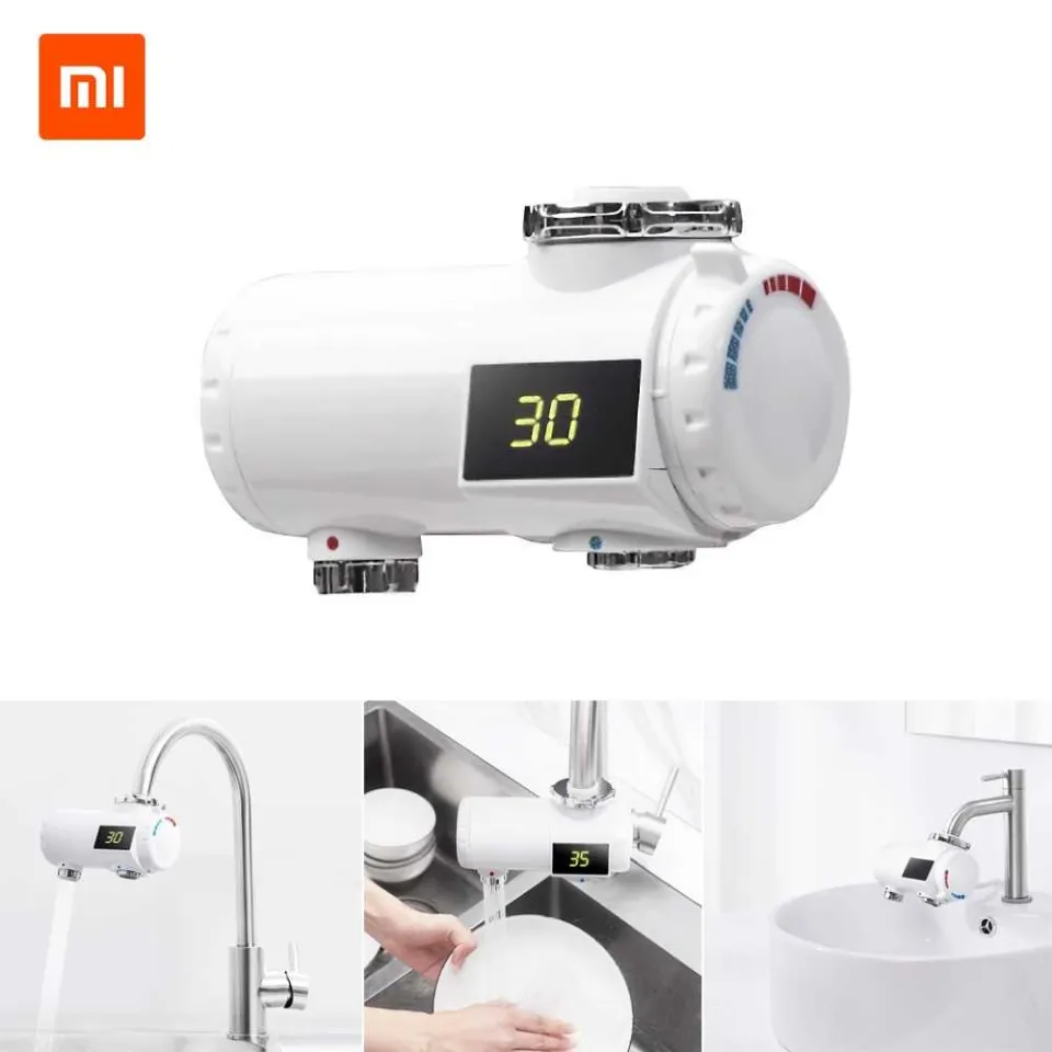 Xiaomi Mijia Instant Hot Faucet Easy Installation Safe IPX4 Waterproof  Instant Hot Water Convenient Switchable Water-tap Water Heater 30-50Deg.C  3000W 220V HD-JRSLT01 (White) | Lazada