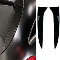 Car Rear Window Spoiler Side Wing Trim Cover Fit For Mercedes Benz CLS Class C218 Shootingbrake Gloss Black ABS Plastic