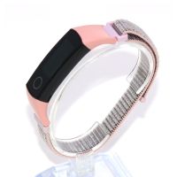 ✵✱ Forwelleny สายนาฬิกาข้อมือไนล่อน สําหรับ Honor Band 4 5 Velcro loop Belt Wristband Smart Watch