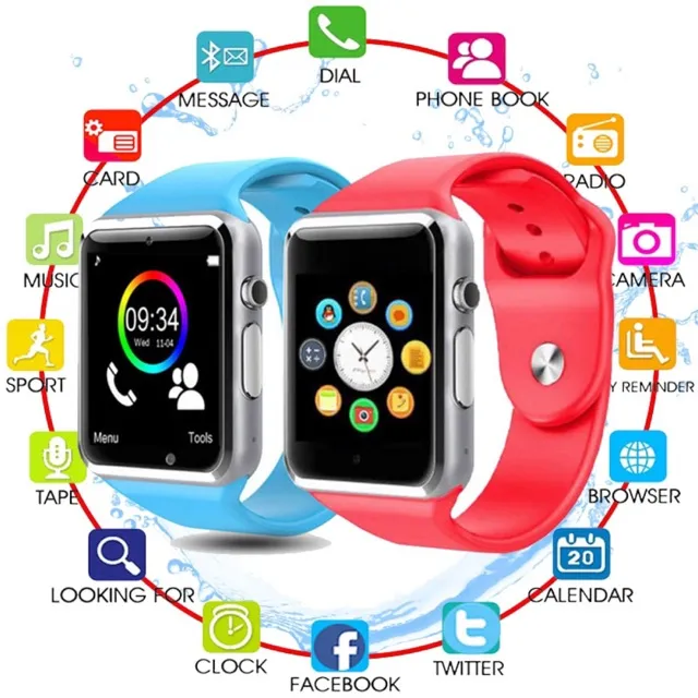 Smart Watch A1 สมาร์ทวอทช์ นาฬิกาข้อมือ สมาร์ทวอทช์ สนับสนุน Simcard SD