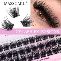 MASSCAKU DIY Clusters Little Devil คอสเพลย์ต่อขนตารัสเซีย Faux Mink ขนตาปลอม Segemented Wispy แต่งหน้าขนตา