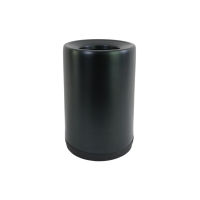 C&amp;C Home Black Metallic Trash Can - ถังขยะโลหะสีดำ