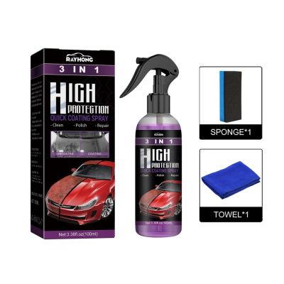 3 In 1 Car Spray 100ml Paint Scratch Repair Hydrophobic Remover