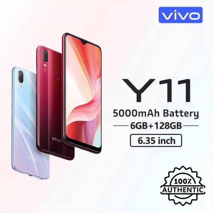VIVO Y11 Cellphone 2023 Original 100 Brand New Smartphone 6+128GB