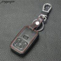 fvdbsdv Jingyuqin New Arrival 5 Buttons Remote Leather Car-Styling Key Cover Case For Toyota Alfa