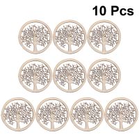 【YF】❏  10pcs Slices Hollow Round Pieces Ornaments Chips Crafts Making Accessory Collection