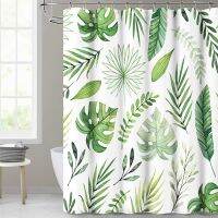 【Bathroom sale】 Leaveshower Curtain Liner Curtain CurtainBathroom Decor ผ้าม่านอาบน้ำ