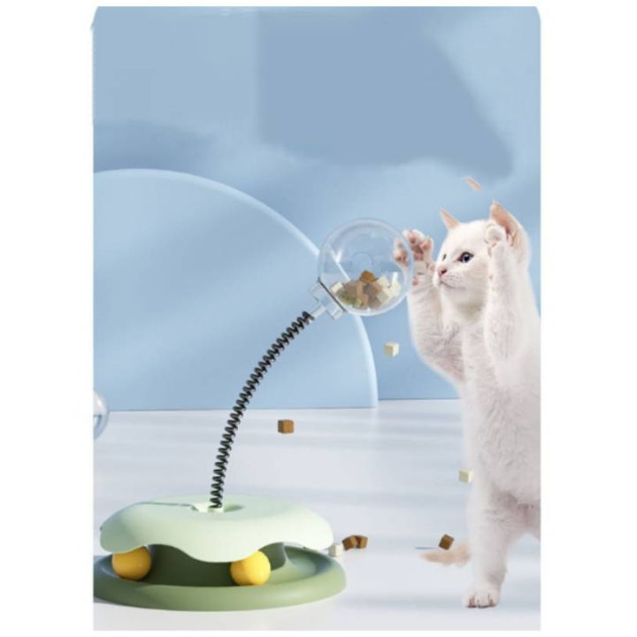 5-0-mj-รางอลแมว-รางอลสปริง-ของเล่นแมว-อลให้อาหาร-ของเล่นแมวพร้อมให้อาหาร-สินค้าใหม่เข้าสู่ตลาด