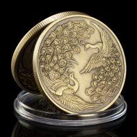 【CW】 Peacock Plated Souvenirs and Gifts Collectible Commemorative Coin of Juno Decorations Coins