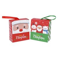 CW MerryRedPaper Boxes with RibbonCookieGiftChristmas New Year Noel Natal Navidad Decor