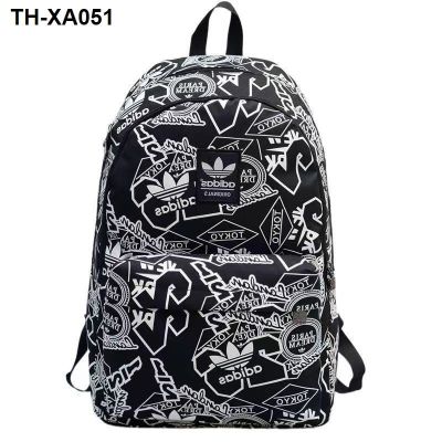 cool backpack sports fashion large-capacity travel men and women junior high school student bag computer