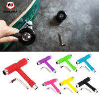 Winmax 5-In-1 Skate Tool ฮาร์ดแวร์สเก็ตบอร์ดแบบพกพา T-Key สำหรับสเก็ตบอร์ด Longboards