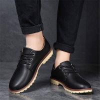 Mens leather shoesรองเท้าหนังระดับไฮเอนด์ของผู้ชาย100%หนังแท้กันลื่น แต่เพียงผู้เดียวรองเท้าแฟชั่นผู้ชาย