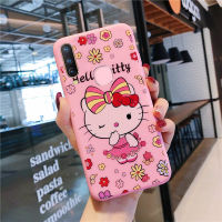 น่ารักสำหรับ VIVO V15 V20 Y12 Y11 U10 Y17 Y15 Y91C Y90 Y1s Y70 S1 Y3 Y3s การ์ตูน Hello Kitty สีชมพูโทรศัพท์กรณีปกคลุมซิลิโคนอ่อน