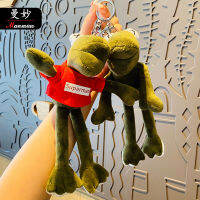 Plush Long-legged Frog Keychain Cute Animal Doll Dinosaur Car Key Chain Couple Gift Rag Doll Charm Childrens Toys