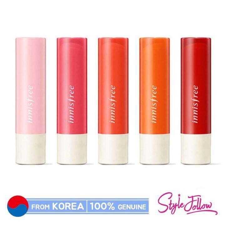 [INNISFREE] Glow Tint Lip Balm 3.5g Lazada