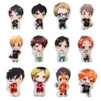 【ใหม่】10เซนติเมตร Hinata Shoyo Kageyama Tobio Oikawa Tooru Kozume Kenma ตุ๊กตาตกแต่งบ้านอะนิเมะมินิหมอน H Aikyuu ของเล่นตุ๊กตาจี้