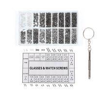 1000pcs/Box Stainless Steel Micro Glasses Sunglass Watch Spectacles Phone Tablet Screws Nuts Screwdriver Set Kits Repair Tool