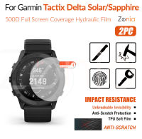 Zenia 2PCS HD แบบเต็มหน้าจอขอบโค้งเต็มรูปแบบฟิล์มกันรอยสำหรับ Garmin Tactix Delta Sapphire Solar สมาร์ทวอทช์ HD 9H ล่องหนล่องหนที่มองไม่เห็นฟิล์มนุ่ม TPU ฟิล์มป้องกันฟิล์มป้องกันการระเบิดป้องกันรอยขีดข่วน