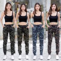 [Jogger pants] กางเกงขาจั้ม ลายพราง ผ้ายืดคอตตอน มีกระเป๋าข้าง (เป้าซิป) J44 แนวเท่ๆ ใส่ได้ทั้งชายหญิง กางเกงขายาว กางเกงผู้หญิง ใส่สบาย