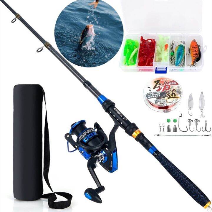Fishing rod set original fishing and reel rods full fish | Lazada PH