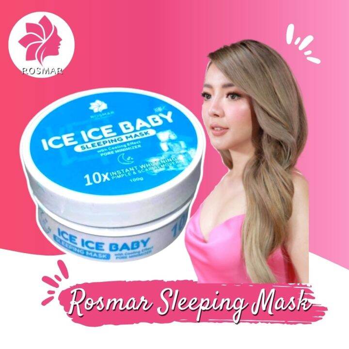 Rosmar Kagayaku Ice Ice Sleeping Mask with Cooling Effect Moisturizer