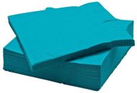 FANTASTISK Paper napkin, turquoise 40x40 cm ( ฟันทัสติสค์ กระดาษเช็ดปาก, สีเทอร์ควอยซ์, 40x40 ซม.)