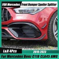 For Mercedes C118 4Pcs Car Front Bumper Side Spoiler Fins Flare Mods Splitter Lip CLA45 AMG Body Kit 2019 2020 2021 2022 2023 Drawstring Bags