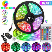 12V RGB 2835 Light Belt Plus อะแดปเตอร์ปลั๊กไฟ Plus 24-Key Controller 5M,10M,15M,20M ไฟบรรยากาศ KTV,บันได,ห้อง,ห้องนอนไฟตกแต่ง