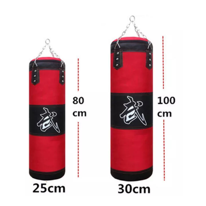 กระสอบทราย-กระสอบทรายชกมวยหนัง-pu-100-boxing-sport-แบบแขวนขนาด-80cm-100cm-120cm-ซื้อ1แถม3