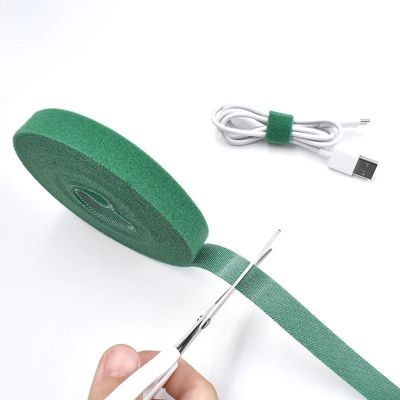2M/Roll  magic glue  velcro  cable tie  cable winder  self-adhesive  free cut length  easy to use  for home cables Adhesives Tape