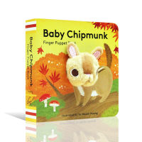 English original picture book baby chipmunk finger puppet book chipmunk finger puppet book cardboard book small palm Book baby toy book 0-3 years old