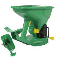 Hand Crank Seeder ความจุ 1.5L Broadcaster Spreader Handheld Power Spreader Portable Spreader สำหรับสวน 5 เกียร์ปรับได้สำหรับ Garden Lawn Small Farms cool