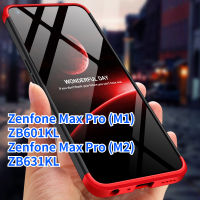 เคส RTY GKK สำหรับ Asus Zenfone Max Pro (M1) / ZB601KL Zenfone Max Pro (M2) / ZB631KL 360องศาปกป้องเต็มรูปแบบ3 In 1 Ultra Slim กล่องพลาสติกแข็ง GKK เคสเคสใส่โทรศัพท์ไฮบริดเกราะ