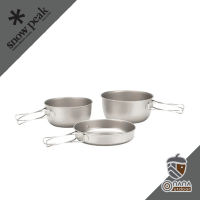 Snow peak 3 Piece Titanium Cookset