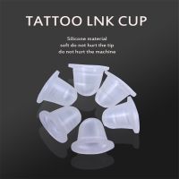 【CW】✺▦  50PCS Soft Microblading Ink Cup Cap Pigment Silicone Holder Needle supply