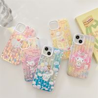 Sanrio Hello Kitty Transparent Case For iPhone 14 Plus 13 11 12 Pro Max XS Max XR Cartoon My Melody Cute Soft Shockproof Cover