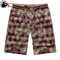 Bermuda Male Hot 2023 Summer Elastic Waist Mens Plaid Shorts Classic Design Breeches Cotton Casual Beach Short Pants Big Size 44