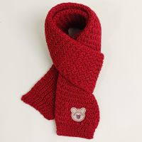 ✽  Childrens scarf Autumn and Winter baby scarf warm boys and girls baby neck cute Korean version of wind neck set tide