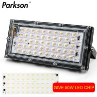 ไฟฟลัดไลท์ LED 50W AC 220V 240V IP65สปอตไลท์ไฟสนามกลางแจ้งสะท้อนแสง LED โคมไฟภูมิทัศน์ถนนกันน้ำ