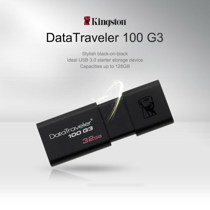 ekcam-kingston-16gb-32gb-64gb-datatraveler-100g3-flash-drive-usb-3-0-ความเร็วสูงสุด-100-mb-s-รับประกันการใช้งาน-รับประกันห้าปีพร้อมบริการทางเทคนิคฟรี
