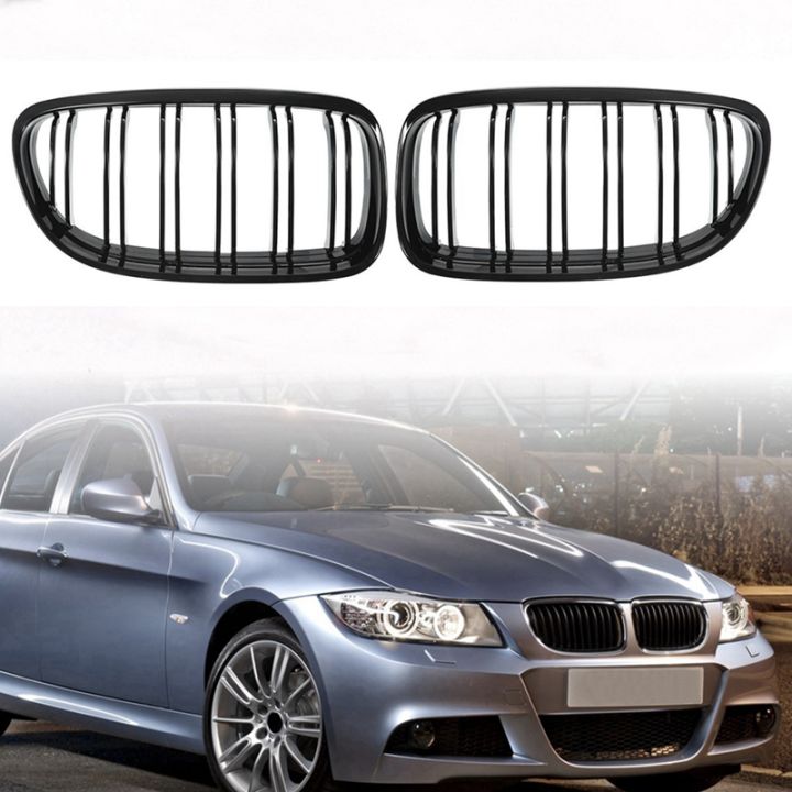 car-grille-car-front-grille-grill-front-kidney-glossy-2-line-double-slat-for-bmw-3-series-e90-e91-2009-2010-2011-car-styling